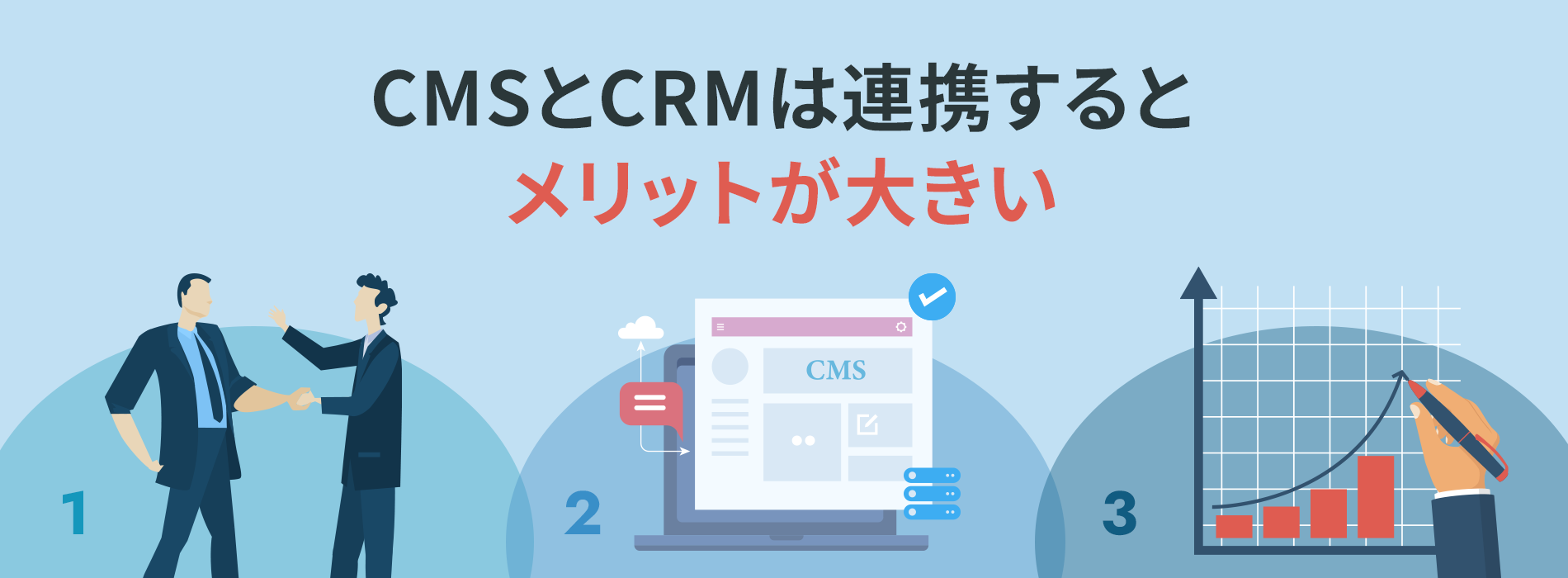 CMSとCRMは連携するとメリットが大きい