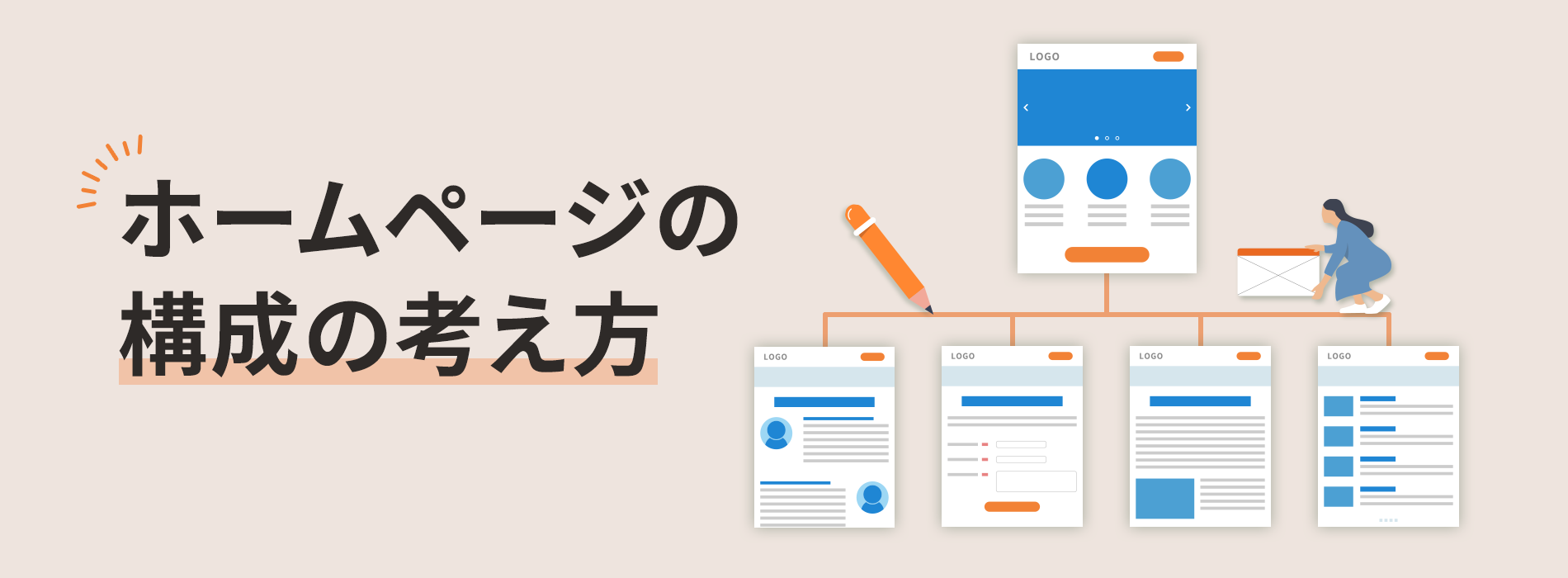 ホームページの構成の考え方