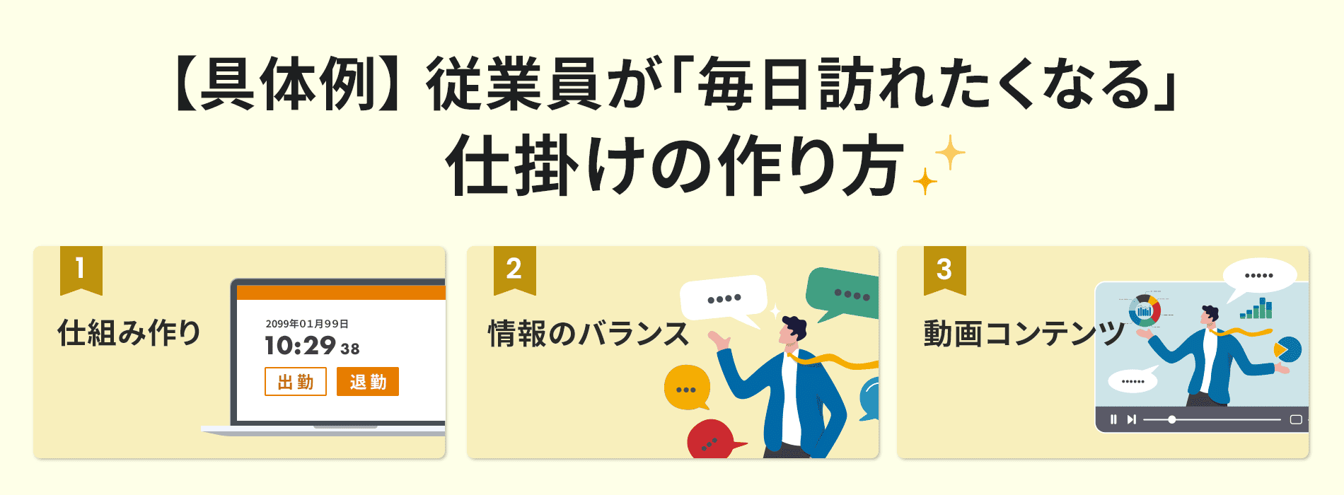 【具体例】従業員が「毎日訪れたくなる」仕掛けの作り方